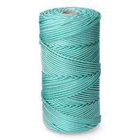 Veter, koord EDM 87914 Wit Groen Polypropyleen 5 mm x 200 m Gevlochten - thumbnail