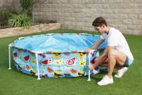 Bestway kinderzwembad steel pro uv careful bovengronds 244x51 cm - thumbnail
