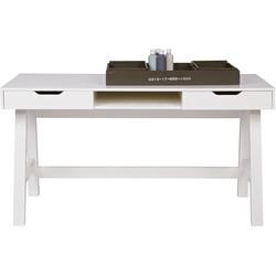 WOOOD Bureau 'Nikki', kleur Wit WOOOD Bureau 'Nikki', kleur Wit