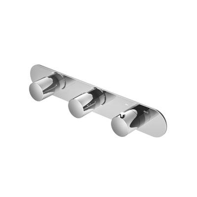 Douchethermostaat Hotbath Buddy Inbouw 2 Stopkranen Horizontaal Chroom