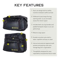 Nemo Double Haul Convertible 70L Duffel Black 70L - thumbnail