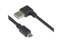 Good Connections 2510-EUM005W aansluitkabel/datakabel USB 2.0 Easy stekker A naar stekker Mirco B, 0,5 m zwart - thumbnail