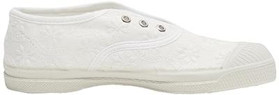 Katoenen tennisschoenen voor kinderen met vetersluiting Elly BENSIMON¨ ecru