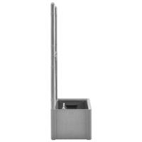 Plantenbak verhoogd met latwerk en zelfbewateringssysteem grijs - thumbnail