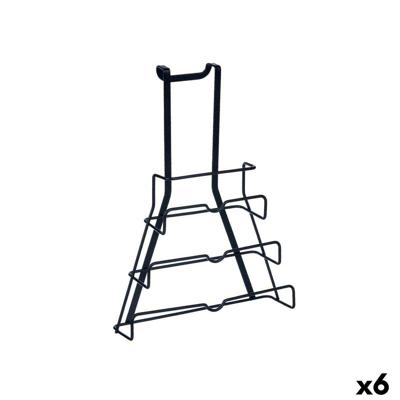 Standaard voor keukengerei Kinvara Metaal Ijzer 27 x 37 x 9 cm 27 x 35,5 x 9 cm Deksel Braadpan (6 Stuks)