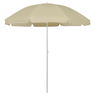 Strandparasol 240 cm zandgeel