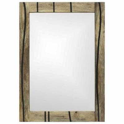 VidaXL Badkamer spiegel met spiegel bruin 70 x 50 x 2,5 cm