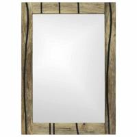 VidaXL Badkamer spiegel met spiegel bruin 70 x 50 x 2,5 cm - thumbnail