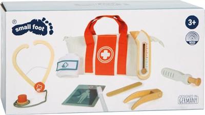 Small Foot - dokterstas speelset rood - 8dlg.
