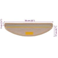 Trapmatten zelfklevend Sisal-Look 30 st 56x17x3 cm lichtbeige - thumbnail