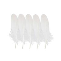 Witte Veren Gans - 16-20 cm (Set van 5) - thumbnail