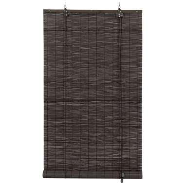 Fenstr Rolgordijn bamboe antraciet - 90x180 cm - Leen Bakker