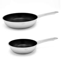 Rosle Koekenpannenset Moments - RVS - ø 20 & 28 cm - standaard anti-aanbaklaag - thumbnail