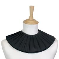 Pietenkraag zwart crêpepapier (2 lagen) - thumbnail