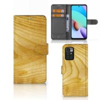 Xiaomi Redmi 10 | Book Style Case | Licht Hout - thumbnail