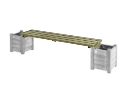 Bloembakzitting 180 cm bloempot Talen Buitenmeubelen - Talen buitenmeubelen