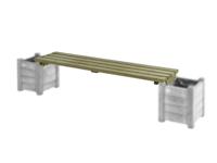 Bloembakzitting 180 cm bloempot Talen Buitenmeubelen - Talen buitenmeubelen - thumbnail