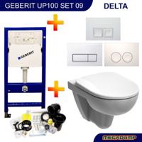 Geberit Up100 Toiletset 09 280 Rimfree Met Bril En Drukplaat - thumbnail
