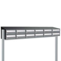 Allux Hive Set 6-Breed, 2-Hoog Met Dak Op Statief Antraciet - 40030065_6x2ds - thumbnail