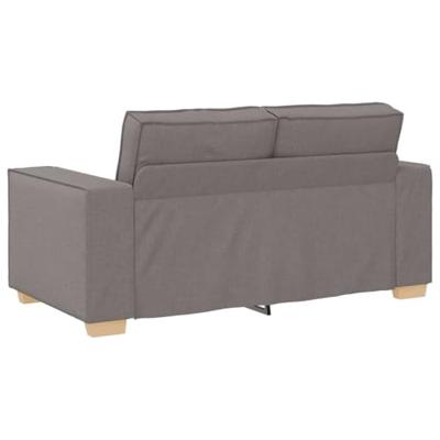 2-delige Loungeset met kussens stof taupe