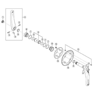 Shimano kettingblad xt/10v dubbel fcm-785 y1ml98040 38t