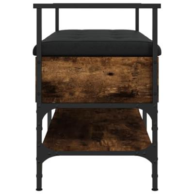 Schoenenbank 85,5x42x57,5 cm bewerkt hout gerookt eikenkleurig