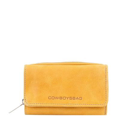 Cowboysbag leren portemonnee Purse Warkley geel