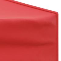 VidaXL Partytent inklapbaar met zijwanden 3x6 m rood - thumbnail