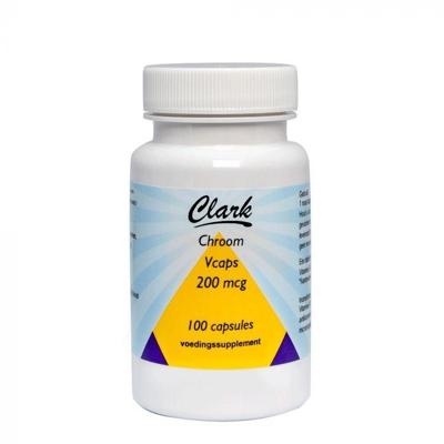 Clark Chroom 200mcg 100 Vegetarische capsules Clark Chroom 200mcg 100 Vegetarische capsules