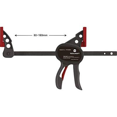 TOOLCRAFT 1669393 Set van 2 mini-eenhandklemmen 100 x 35 mm Spanbreedte (max.):100 mm Afmeting, lengte: 191 mm Afm. werkbereik:35 mm TOOLCRAFT 1669393 Set van 2 mini-eenhandklemmen 100 x 35 mm Spanbreedte (max.):100 mm Afmeting, lengte: 191 mm Afm. werkbereik:35 mm