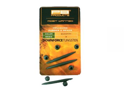 PB DT Heli-Chod Rubber & Beads 3pcs Weed