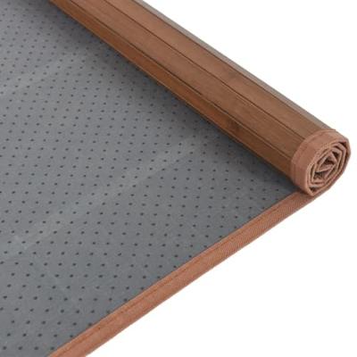 Vloerkleed rechthoekig 80x100 cm bamboe bruin - thumbnail