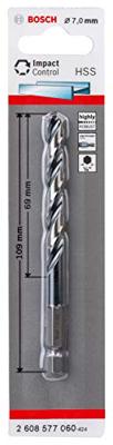 Bosch Accessories 2608577060 Metaal-spiraalboor 7 mm Gezamenlijke lengte 109 mm 1 stuk(s) Bosch Accessories 2608577060 Metaal-spiraalboor 7 mm Gezamenlijke lengte 109 mm 1 stuk(s)