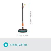 Gardena Cleansystem Wasset - Zachte Steel en Aluminium Borstel met Geïntegreerde Shampooverdeler - thumbnail