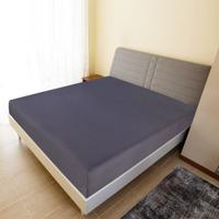 VidaXL Hoeslaken jersey 100x200 cm katoen antracietkleurig - thumbnail