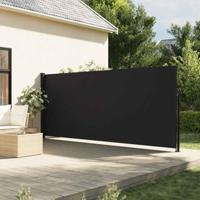 VidaXL Windscherm uittrekbaar 160x500 cm zwart - thumbnail