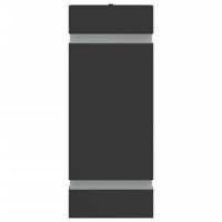 VidaXL Buitenwandlamp roestvrij staal zwart - thumbnail