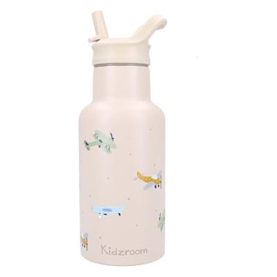 Kidzroom drinkfles sweet sips vliegtuigen, 350ml Kidzroom drinkfles sweet sips vliegtuigen, 350ml
