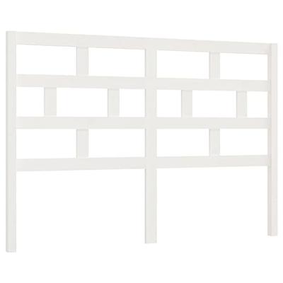 Hoofdbord 146x4x100 cm massief grenenhout wit