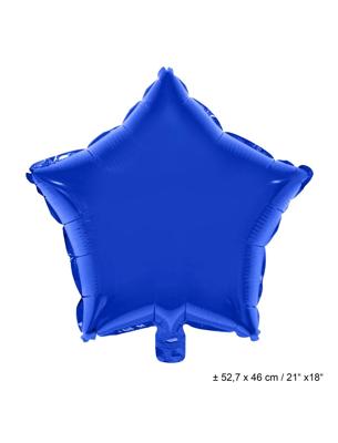 Folieballon Ster Donkerblauw - 46cm