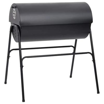 VidaXL Barbecuevat met 2 kookroosters 80x95x90 cm staal zwart