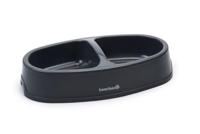 Beeztees plastic dinerset hond, antraciet. 2 x 0.4 liter - thumbnail