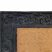 Siena Garden D37446 Rubberen voetmat blad hoekig 90 x 55 cm met kokosvezel (l x b x h) 55 x 90 x 1.5 cm 1 stuk(s) - thumbnail