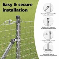 VidaXL Afrasteringspaal 13 pcs zilver staal - thumbnail