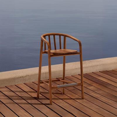 Kave Home Turqueta barkruk H65 teakhout