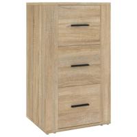 Dressoir 40x33x70 cm bewerkt hout sonoma eikenkleurig - thumbnail