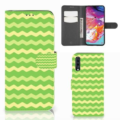 Samsung Galaxy A70 | Telefoon Hoesje | Waves Green