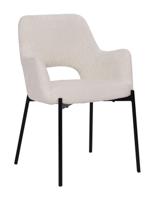 Artistiq Eetkamerstoel 'Suzana' Bouclé, kleur Wit - thumbnail