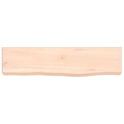 Wandschap 40x10x4 cm onbehandeld massief eikenhout