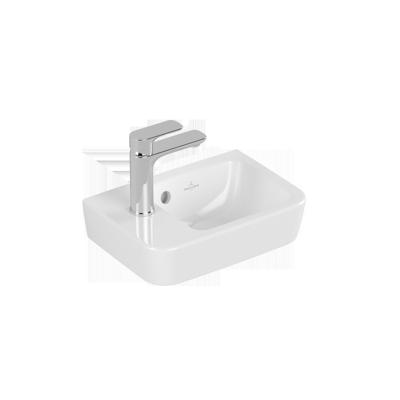 Villeroy & Boch O.Novo Fontein Compact 36X25X14.5 Cm Met Overloop White Alpine Kraangat Links Villeroy & Boch O.Novo Fontein Compact 36X25X14.5 Cm Met Overloop White Alpine Kraangat Links